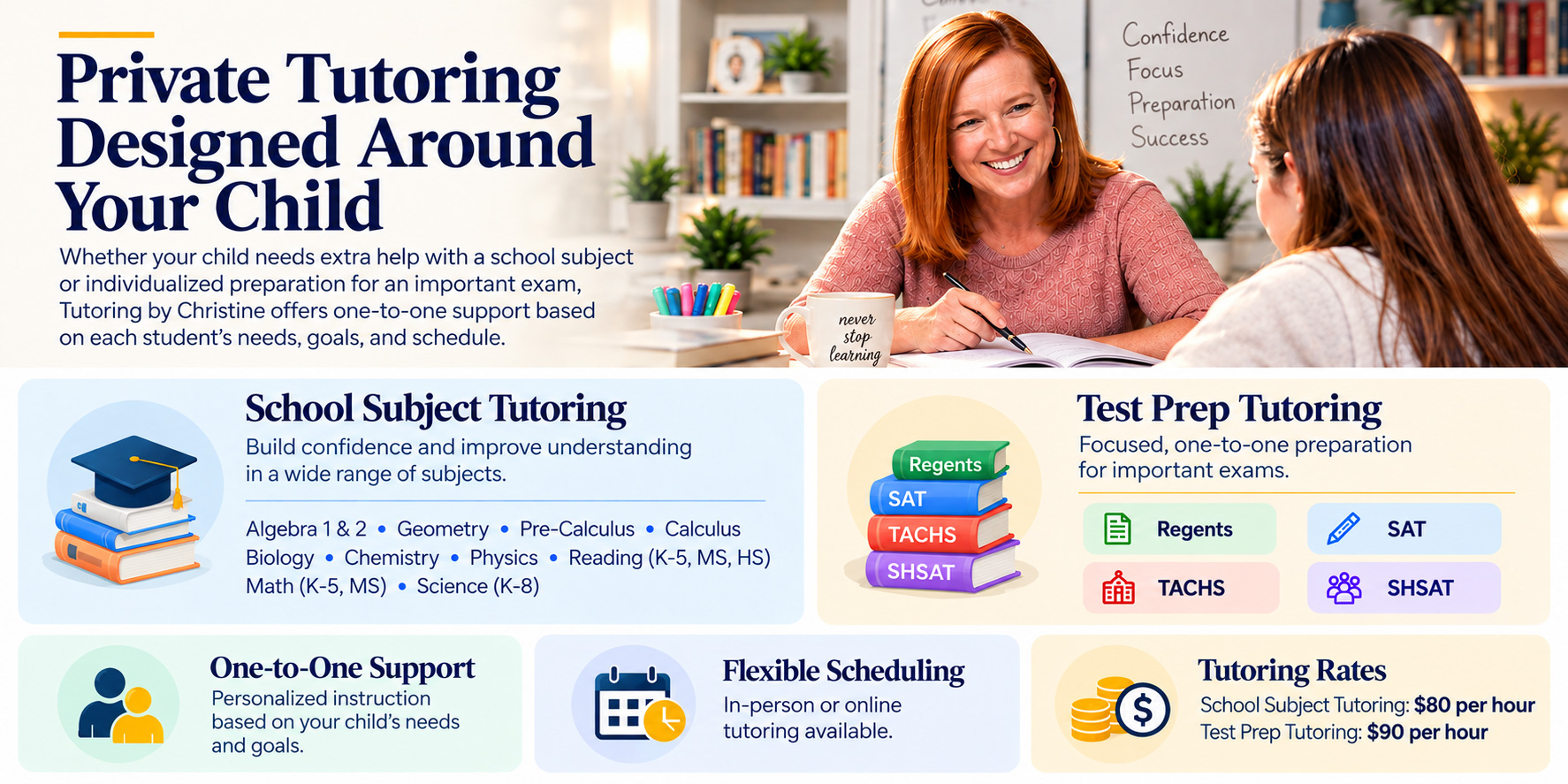 Private Tutoring Designed Around Your Child